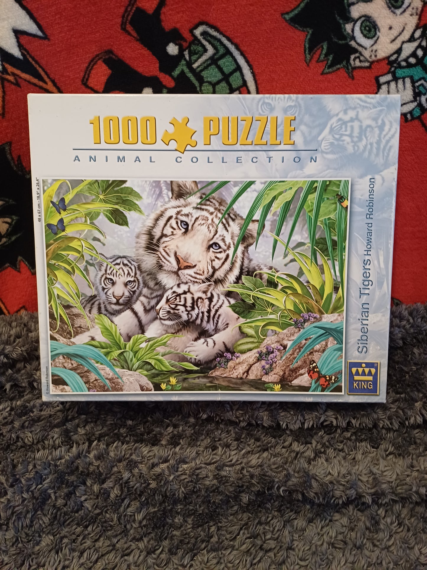 1000-piece jigsaw puzzle featuring Siberian tigers,