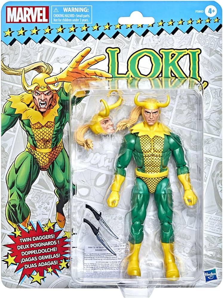 Marvel Legends Series Loki 15-cm Retro Packaging Action Figure Toy