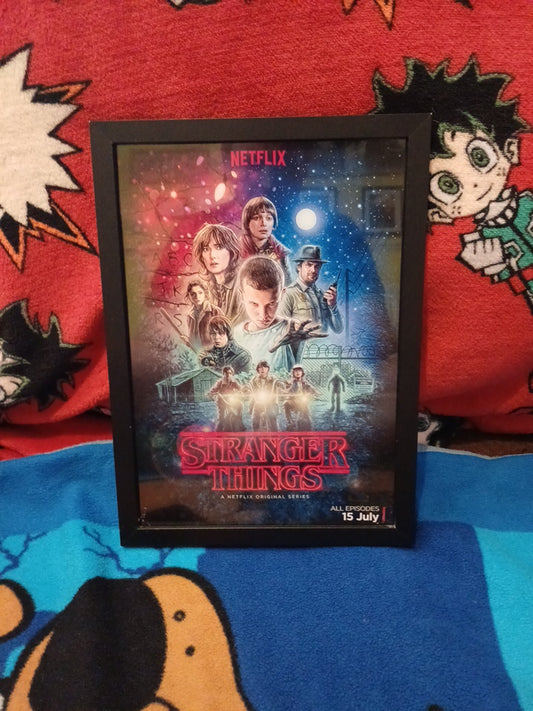 framed poster A4 series 1 Stranger Things