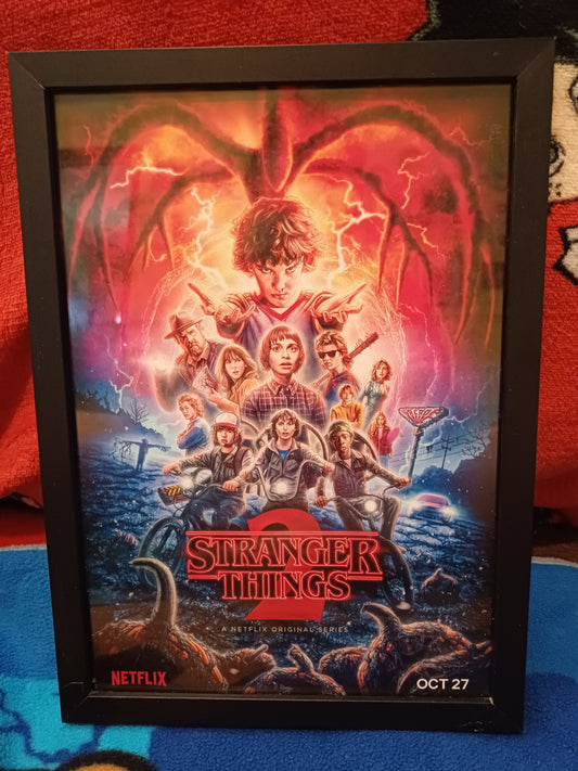 framed poster A4 series 2 Stranger Things