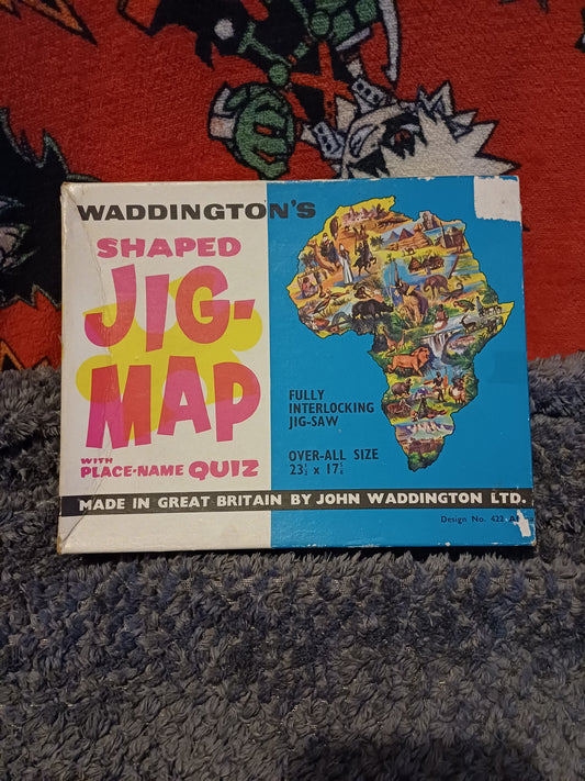 Waddington's Shaped Jig-Map of Africa jigsaw puzzle